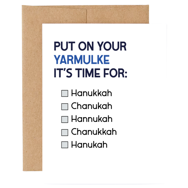 It’s Time for Hanukkah Card