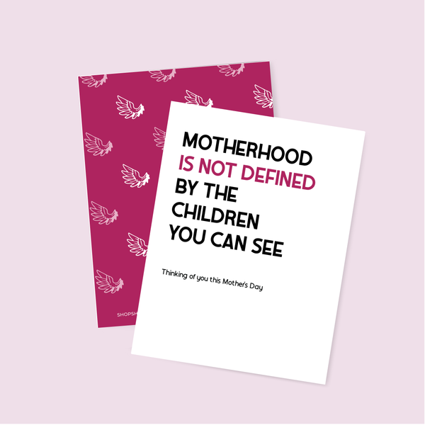 Motherhood Definition: Mother's Day Card for Loss Mamas