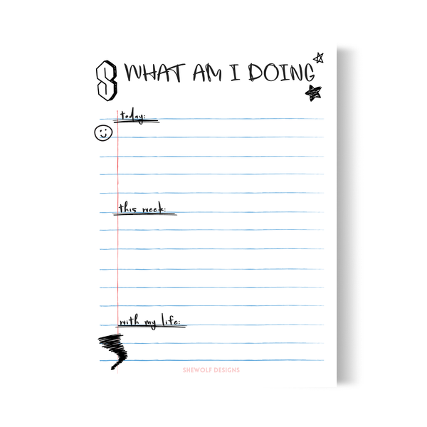 90s doodle notepad
