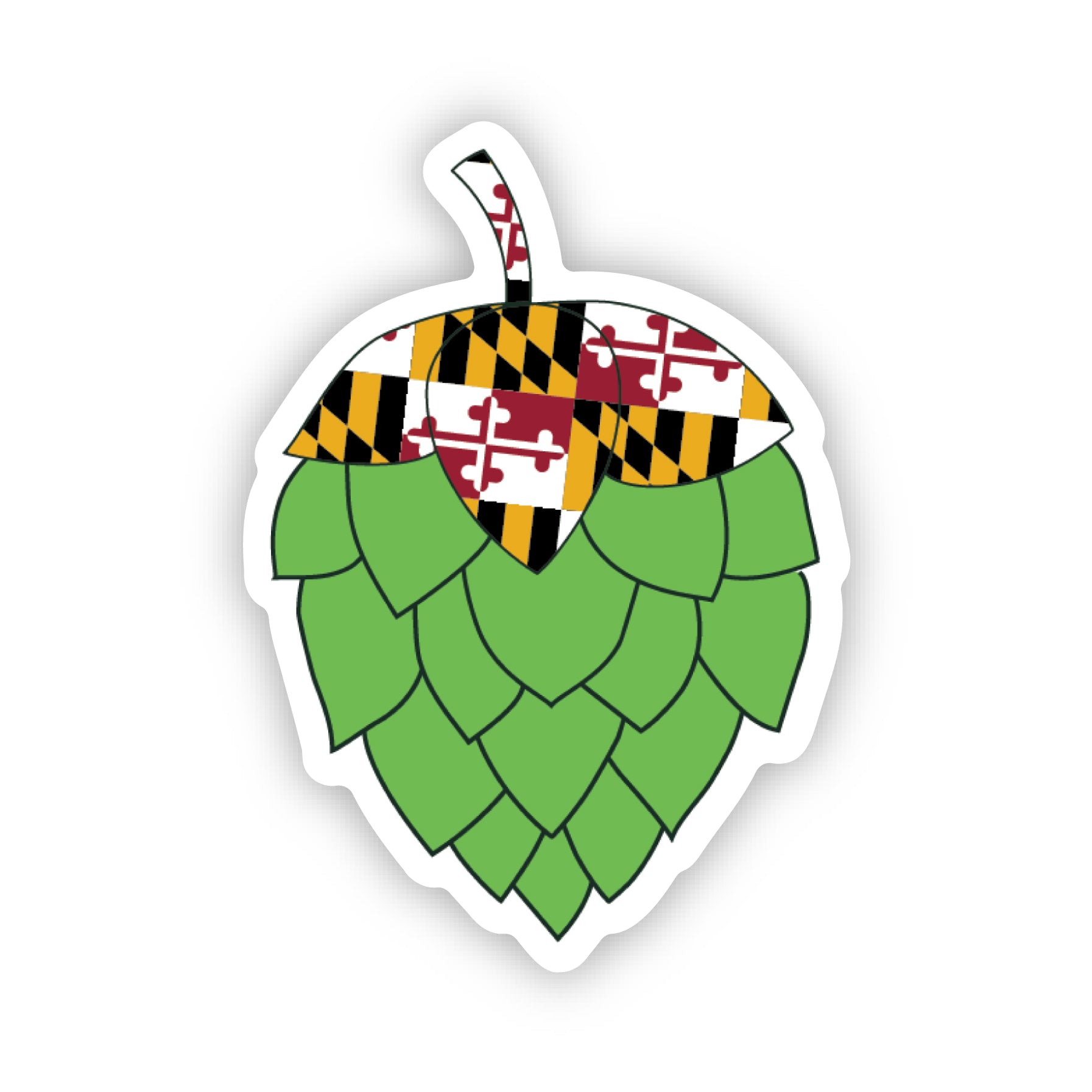 MD beer hop sticker – SHEWOLF