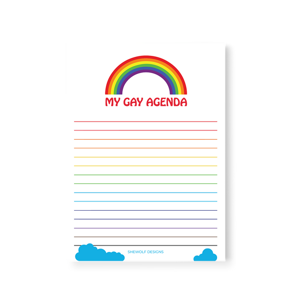 My Gay Agenda Notepad