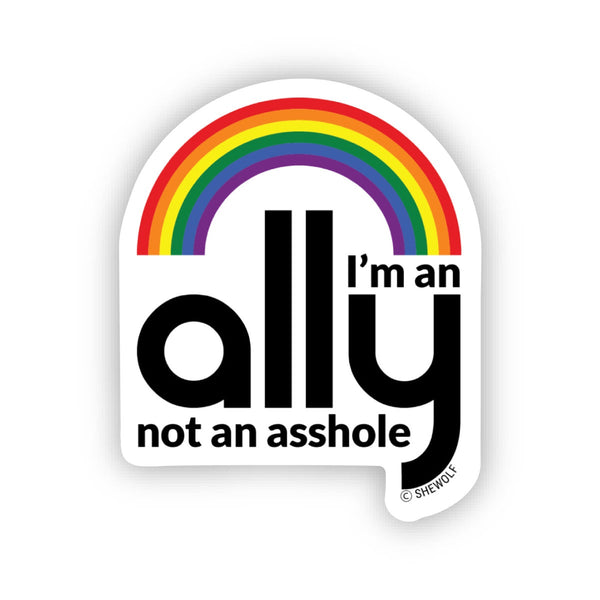 Ally pride sticker