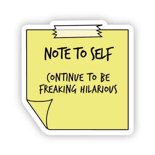 Note to self sticker